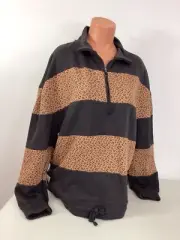 Simply Southern Leopard Sweatshirt Womens 2XL New