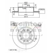 Bremtec Euro-Line GeoZinc Coated Brake Rotor - BDR16400EL
