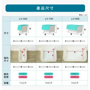 fukuro貓頭鷹小舖免運非偏遠地區  聯府KEYWAY LV7001 LV7002/特大前開式整理箱 收納箱 LV70