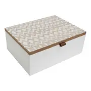 Native 20cm MDF Jewellery Box Home/Bedroom Decorative Accessory Trinket Storage