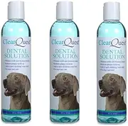Pet Dental Solution Dog Cat Water Additive Oral Health Fresh Breath 16oz Bottles (Three Bottles)