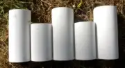 One Half Log edging mold Create 100's with poly plastic mold 15" x 7" x 1.5"