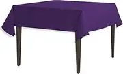 LinenTablecloth 54-Inch Square Polyester Tablecloth Purple