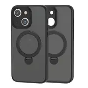 For Iphone 15 360 Degree Magsafe Ring Holder Tpu Hybrid Pc Phone Case