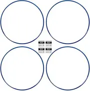 Wheel Rim Protectors, ABS Rim Guard Strips, Universal Fit for Cars, 21 Inch Wheel Edge Trim, Self Adhesive Scratch Shield 4PCs (Blue)