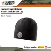 Hunters Element Quest Warm Classic Beanie Cap Black Fleece #9420030039862