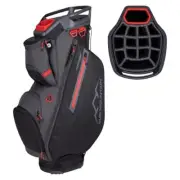 Sun Mountain Maverick Golf Bag - Black / Steel / Red