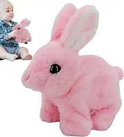 Interactive Bunny Toys for Kids,Interactive Stuffed Bunny Plush Figure Toys | Electronic Pet Realistic Rabbit, Jumping, Twitching, and Shaking Ears