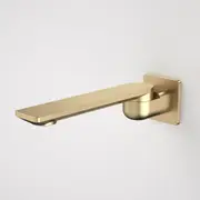 Caroma Urbane II Bath Swivel Outlet 220mm Square Plate Brushed Brass 99670BB