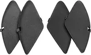 Inner Interior Inside Door Handle Cover Cap Case Lid,Compatible for Honda CRV CR-V 2007-2011 Black Color Front=Rear 1 Set