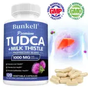 TUDCA+ Liver Support Supplement 1000mg - Liver Detox Cleanse EXP 8/26