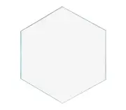 2" Hexagon Clear Acrylic Value Pack of 25 Discs for Arts and Crafts Plastic DIY