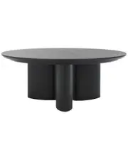 Safavieh Couture Barnard Round Wood Coffee Table