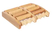 Vistara Wooden Foot Massager Rolling Soothing Plantar fasciitis Acupressure Portable Relaxation