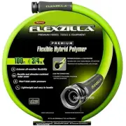 Flexzilla HFZG6100YW Garden Hose 3/4in X 100ft 3/4in 11 1/2 Ght Fittings