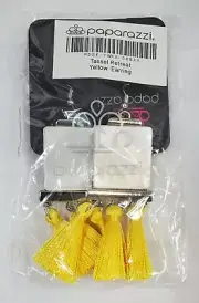 Paparazzi Jewelry Tassel Retreat Yellow Earrings