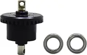 Blomikky 16420G2 Rear Differential Assembly Set and 0.5inch Bearings Suitable for MJX Hyper Go 1/14 Scale Brushless RC Trucks /14210 Rear Diff