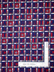 Patriotic America Republic Courage Cotton Fabric Blank Land Of Free By The Yard