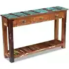 Solid Reclaimed Wood Console Table Hall Entryway Side End Sideboard vidaXL