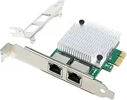 2 RJ45 Port PCIe X1 Dual Gigabit Realtek 8111F+ ASM1082E Chipset Filter PCI-E Computer LAN Network Card 1000M