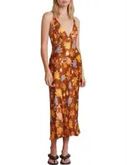 BNWT BEC & BRIDGE FLORAL PRINT VALENTINA MIDI DRESS - SIZE 8 AU/4 US (RRP $260)