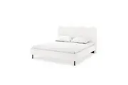 Kaylie Boucle Bed Frame - Cream White - Double