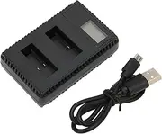 Camera Battery Charger,Dual USB Chager with LCD Display for AHDBT‑501 Camera Battery for Tourism Outdoor Photography,Support Charge Two Batteries Simultaneously