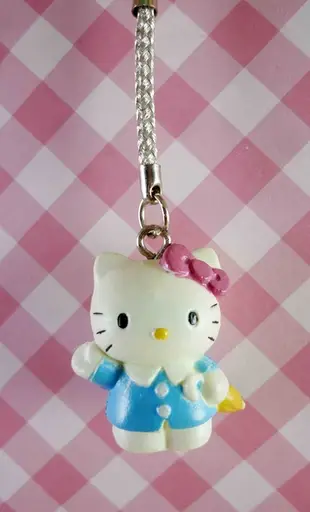 【震撼精品百貨】Hello Kitty 凱蒂貓~KITTY手機吊飾-KITTY站姿造型-藍色