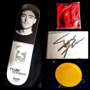 Tyler Peterson Signed BATB 13 Autograph Skateboard Deck + XL Berrics Red Shirt