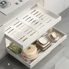 Cabinet Pull Out Slide Drawer Kitchen Shelf Organiser Rack Storage Spices Holder