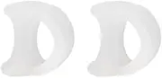 Pinky Toe Spacers for Men & Women – 4 Gel Separators for Overlapping & Curled Little Toes, Bunions, Alignment - Diabetic Foot Care, Silicone Spreader (White)