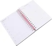 Coil Bound Fitness Journal Workout Tracker Notebook for Women Men Home Gym Track Your