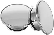 HORIALENCE 2pcs Suction Cup Car Mirror Convex Wide Angle Rear View Mirrors Adjustable for Safe Maneuvering Trucks Suvs and More High Definition Reflection