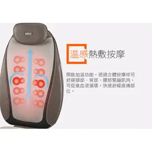 【鎧禹生活館】美國 HOMEDICS 家醫 指壓按摩椅墊 MCS-380H