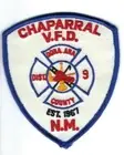 Chaparral (Dona Ana County) NM New Mexico Volunteer Fire Dept. patch - NEW!