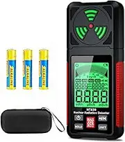 Geiger Counter Nuclear Radiation Detector - Portable Radiation Dosimeter Tester Beta Gamma X-ray Radioactivity Detector for Nuclear Wastewater Seafood with Backlit LCD Display, Audible & Visual Alarm