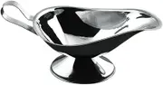 B Baosity Sauce Boat in Stainless Steel, 10oz Capacity with Handle for Condiments, Argent