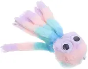 ibasenice Plush Octopus Cat Interactive Rainbow Chew for Kittens Engaging Plush Design for Playtime Soft and Teething Supplies for Cats