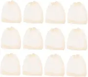 [DECOMELODY] 50pcs Drawstring Soup Bag Cold Brew Bags Spearmint Tea Empty Capsules Tea Bag Organiser Tea Bag Holder Empty Tea Bags Peppermint Tea Sleeping Tea Slimming Tea Cotton Gauze Beige