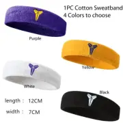 1PC Kobe Bryant Headband Unisex Cotton Sweatband Headband 4 Colors to Choose