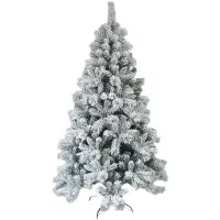 在飛比找蝦皮購物優惠-『汐檬』聖誕樹1.5米白色落雪植絨雪花 1.8米植絨1.2米