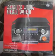 ELECTRO BRAND RETRO MODEL 9263 TURNTABLE AM/FM RADIO WITH CD PLAYER MP3 NEW