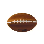 Power Play Dog Football Toy Medium Brown Squeaker Soft Durable Fetch Toy