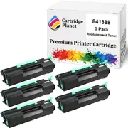 5 Pack Compatible Toner Cartridge for Ricoh 841888 TYPE-MP401S (10,000 Pages) for Lanier Ricoh MP 401SPF MP 402SPF SP 4520DN