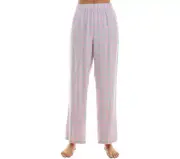 Roudelain Women's Printed Flannel Rayon Pajama Pants - Checkross Size L 6612