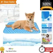 Premium Self-Cooling Pet Mat 39'x27' - Easy Clean, Eco-Friendly, Blue Shade