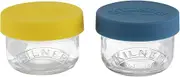 Kilner Snack and Store Pots Set of 2, 125 ml Capacity, Clear