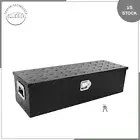 39"X13"X10" BLACK ALUMINUM PICKUP TRUCK TRUNK BED TOOL BOX TRAILER STORAGE
