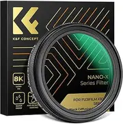 [K&F Concept] Black Diffusion 1/4 Filter Compatible with Fujifilm X100 Series, Mist Soft Glow Diffuser Lens Filter Compatible with Fuji X100F X100S X100T X100V X100VI, Black Frame (Nano-X Series)