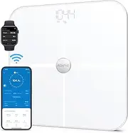 RENPHO WiFi Smart Scales with Body Fat Scale, Bluetooth Personal Scale, Measure Body Fat, Muscle Mass, BMI, Water Content and 13 Body Values, App Sync via Bluetooth or WiFi